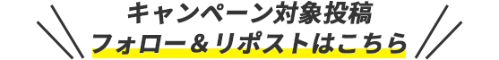 キャンペーン対象投稿 フォローアンドリポストはこちら