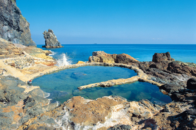 Higashi Onsen Io-Jima island