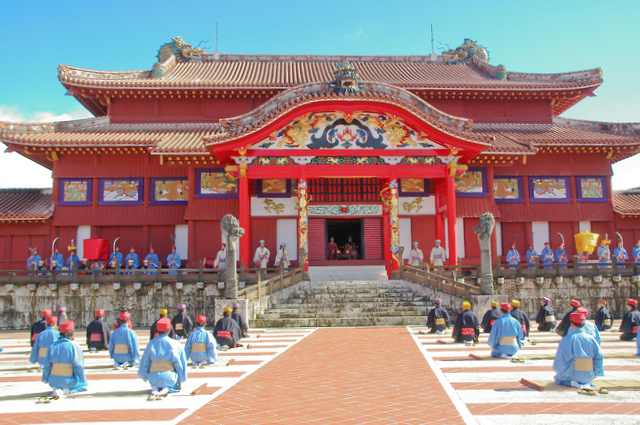 Shuri castle New Year's party