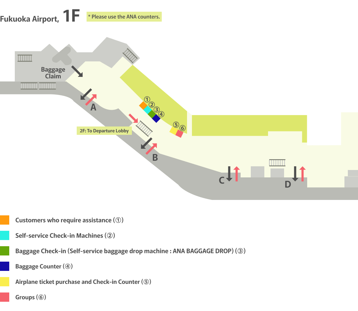 Fukuoka Airport Counter Location