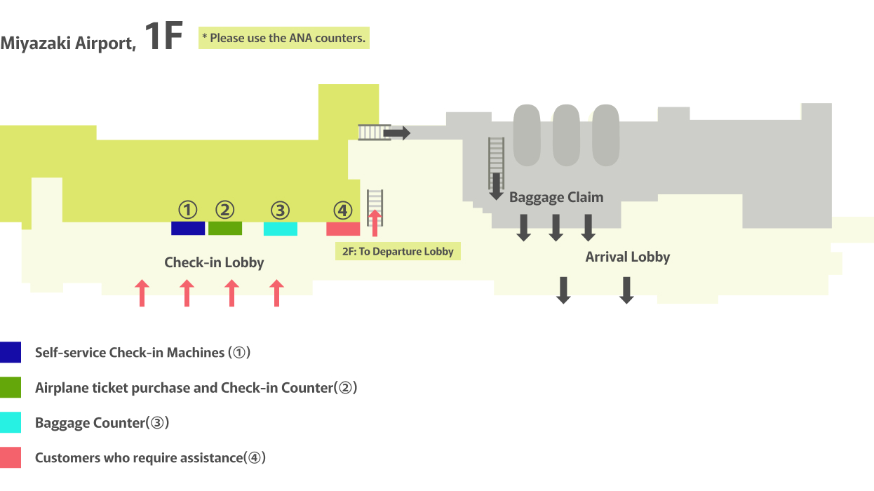 Miyazaki Airport Counter Location
