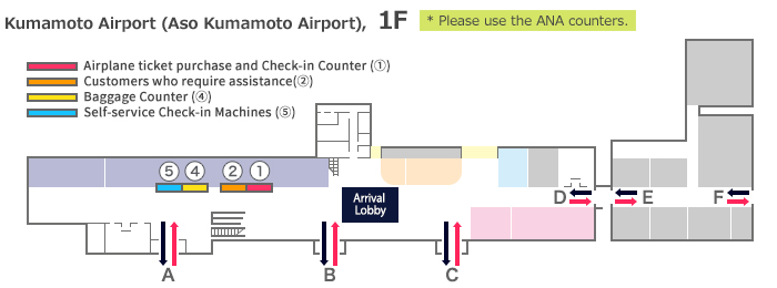 Kumamoto Airport Counter Location