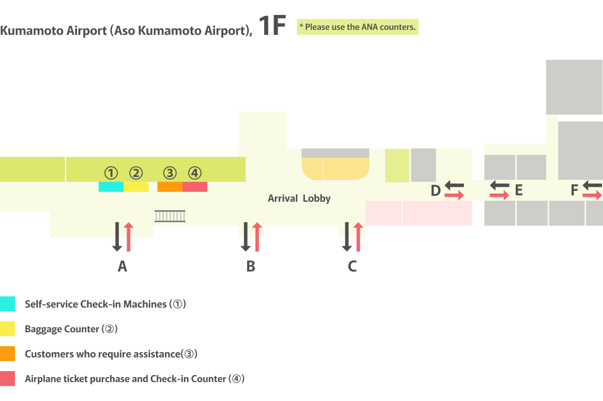 Kumamoto Airport Counter Location