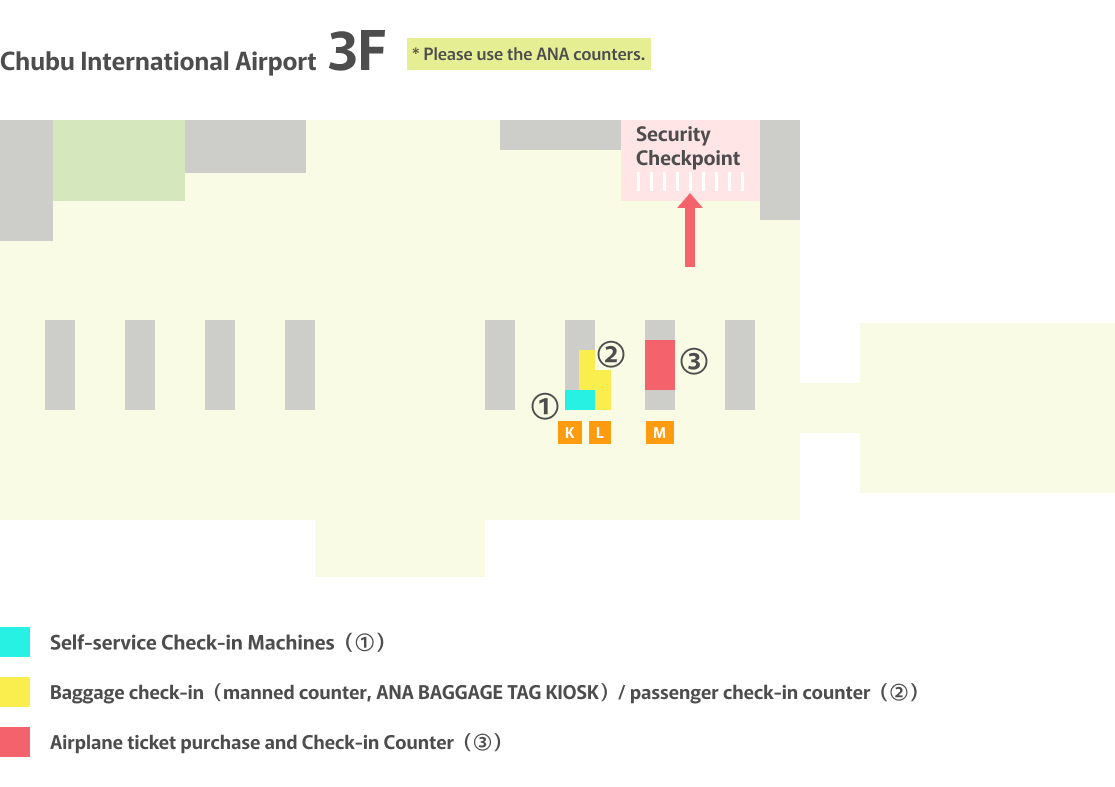 Chubu International Airport Counter Location