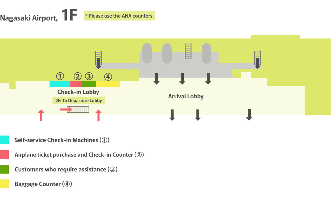Nagasaki Airport Counter Location