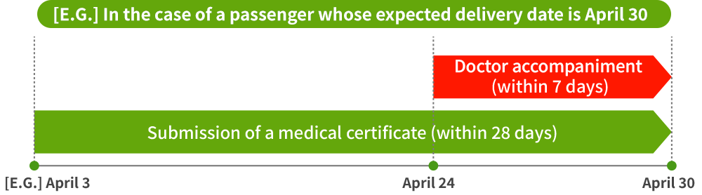 Conditions for passengers who are pregnant image