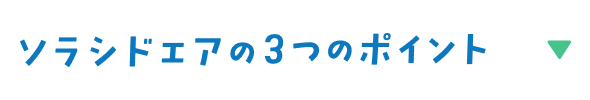 ソラシドエアの3つのポイント