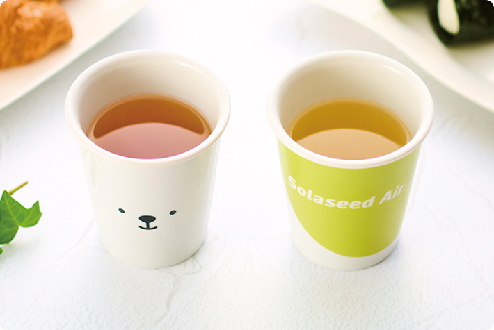 AIRDO×ソラシドエア 機内サービス風おもてなしペアカップ