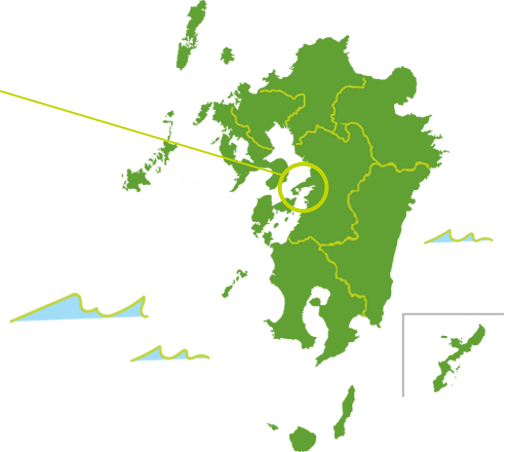 九州熊本県宇城市三角町（宇土半島）の地図