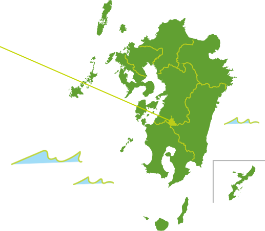 九州熊本県人吉市の地図