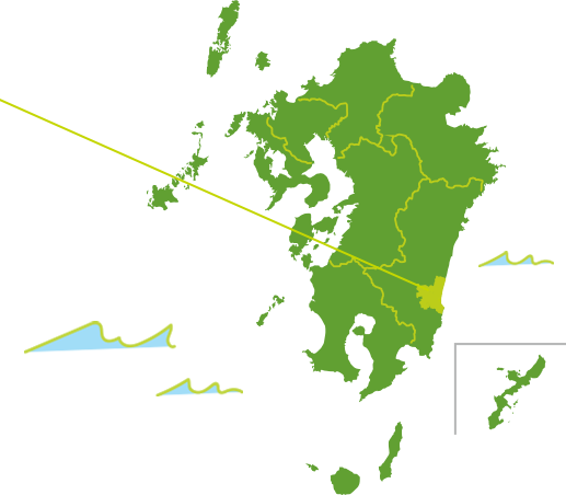 九州宮崎県宮崎市の地図