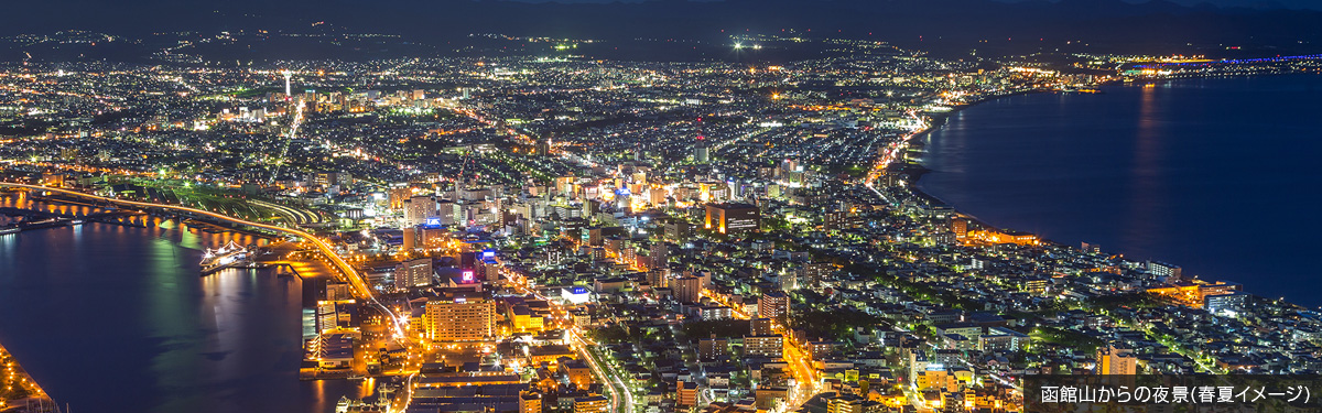 函館山からの夜景(春夏イメージ)